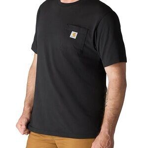 Carhartt Men's Black Short Sleeve Tee with Pocket
